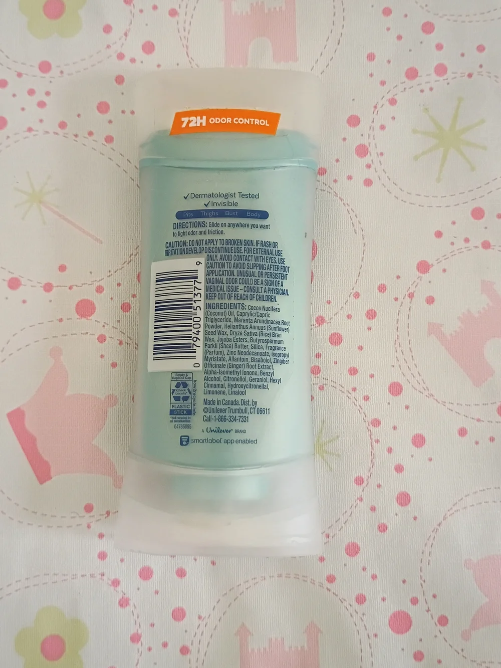 Whole Body Deo Fresh Citrus Anti-Friction Deodorant Stick - Light Blue